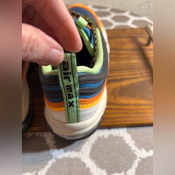 Nike Air Max Green Abyss Sneakers retro multi color 10M 8.5W. Retro 90s rare - Picture 10 of 13